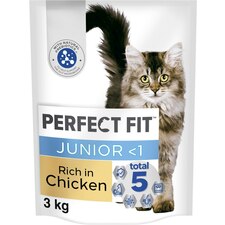 3kg Perfect Fit Advanced Nutrition Kitten Complete Dry Cat Food Chicken (4x750g)