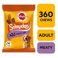 360 Pedigree Schmackos Mixed Meat Dog Treats Dog Chews (18x144g)