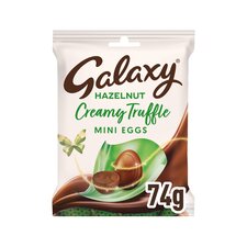 Galaxy Milk Chocolate Creamy Truffle Easter Mini Eggs Hazelnut Flavour 74g