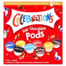 Celebrations Hot Chocolate Pods 8 Pack 122G