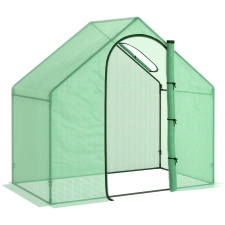 Outsunny Walk-In Portable Greenhouse Mini Grown House Steel  Window