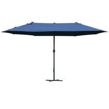 Outsunny 4.6M Garden Patio Umbrella Canopy Parasol Sun Shade with Base