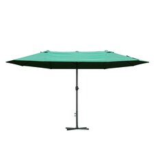 Outsunny 4.6M Garden Patio Umbrella Canopy Parasol Sun Shade with Base