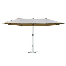 Outsunny 4.6M Garden Patio Umbrella Canopy Parasol Sun Shade with Base