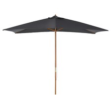 Outsunny Garden Parasol Sun Shade Patio Umbrella Canopy Dark Grey