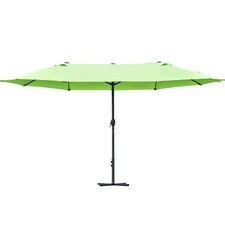 Outsunny 4.6M Garden Patio Umbrella Canopy Parasol Sun Shade with Base