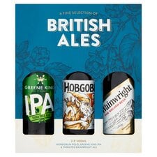 British Ales Selection Gift Set 3 X 500Ml