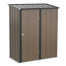 Outsunny Outdoor Storage Shed Steel Garden Shed with  Lockable Door