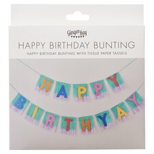 Ginger Ray Rainbow 'Happy Birthyay' Fringe Bunting