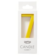 Ginger Ray Rainbow Number 7 Candle