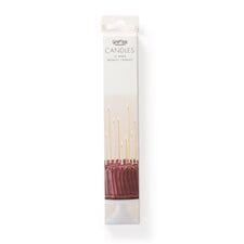 Ginger Ray Shimmer 12 Pack Metallic Candles