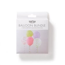 Ginger Ray Ombre 5 Pack 'Happy Birthday' Balloons