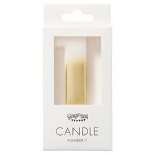 Ginger Ray Shimmer Gold Number 1 Candle