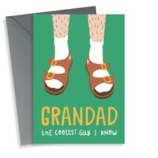 thortful Fun Socks and Sandals Birthday Card For Grandad