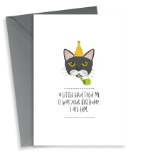 Funny Cat Birthday Card