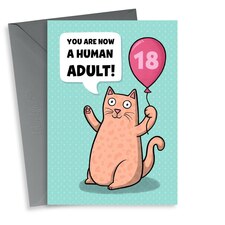 thortful Fun 18th Birthday Card For Human Adult