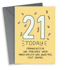 thortful Funny 21st Birthday Card