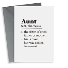 thortful Funny Birthday Card For Aunt