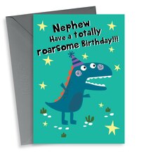 thortful Fun Dinosaur Birthday Card For Nephew