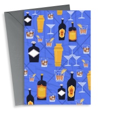 Contemporary Cocktail Birthday Card For Him