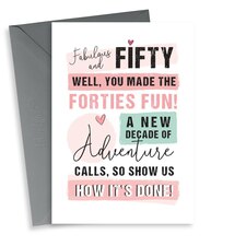 thortful Fun 50th Birthday Card For Her