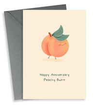 thortful Cheeky Peachy Bum Anniversary Card For Partner