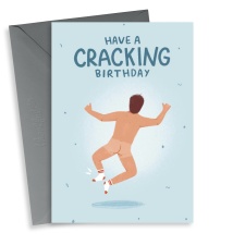 Funny Cracking Pun Birthday Card For Him