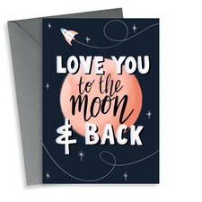 thortful Cute Space Themed Anniversary Card For Partner