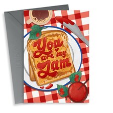 thortful Cute Toast and Jam Anniversary Card For Partner