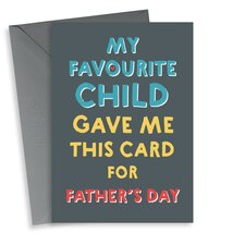 thortful Funny Father's Day Card From The Favourite