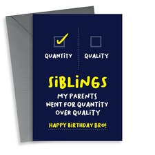 thortful Cheeky Sibling Birthday Card For Brother