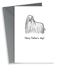 thortful Hairy Dog Pun Father's Day Card