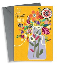 thortful Traditional Floral Get Well Card