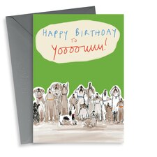 thortful Cute Singing Dogs Birthday Card