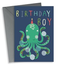 thortful Cute Octopus Birthday Card For Child