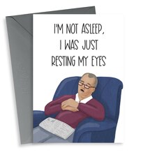 thortful Funny Resting My Eyes Father's Day Card For Dad