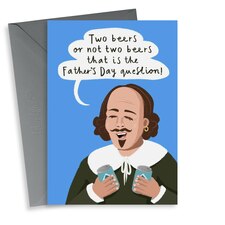 thortful Funny Shakespeare Father's Day Card For Dad