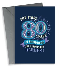 thortful Funny 80th Birthday Card