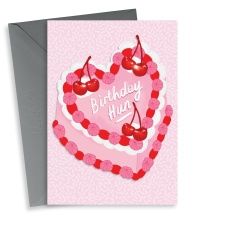 Cute Cake Birthday Card For Her