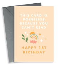 Funny Pointless 1st Birthday Card