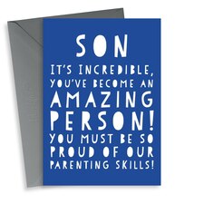 thortful Funny Birthday Card For Son From Parents