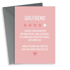 thortful Funny Review Anniversary Card For Girlfriend