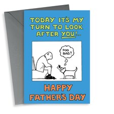 thortful Funny Poo Bag Father's Day Card