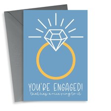 thortful Punny Ring Engagement Card