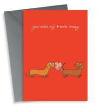 Funny Dachshund Fart Anniversary Card For Partner