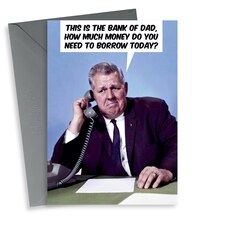 thortful Funny Bank of Dad Father's Day Card