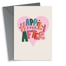 Cute Happily Ever After Wedding Card