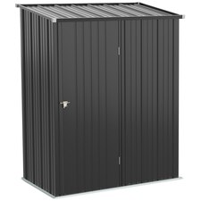 Outsunny Outdoor Storage Shed Steel Garden Shed with Lockable Door