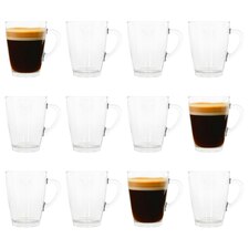 LAV Vega Glass Coffee Cups - 350ml - Pack of 12