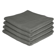 Nicola Spring Cotton Bath Sheets - 160cm x 90cm - Charcoal - Pack of 4